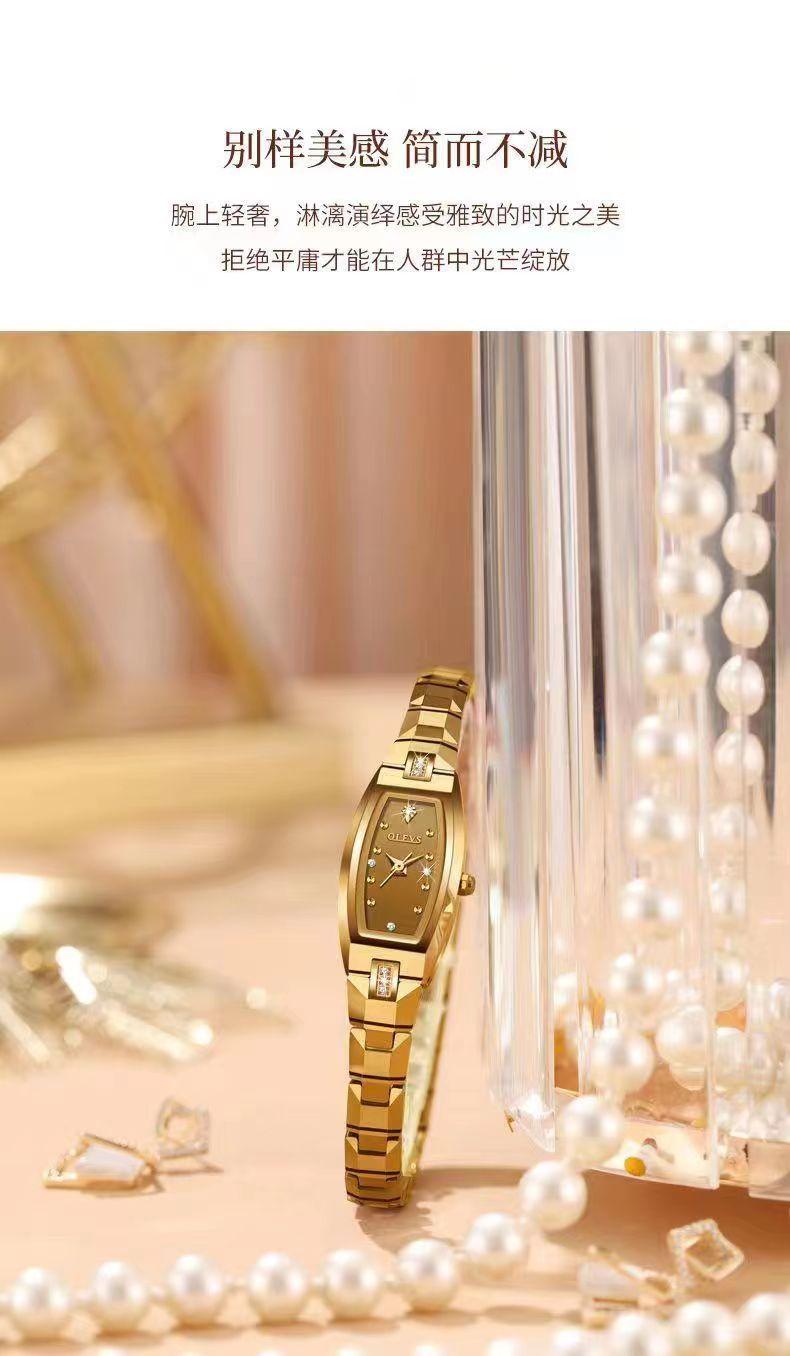 Product Introduction of Đồng Hồ Cơ Tự Động Thụy Sĩ, Hàng Mới Về, Dành Cho Nữ, Không Thấm Nước, Thiết Kế Hình Bầu Dục Đơn Giản Và Duyên Dáng, Ưa Nhìn, Thích Hợp Cho Nữ 8