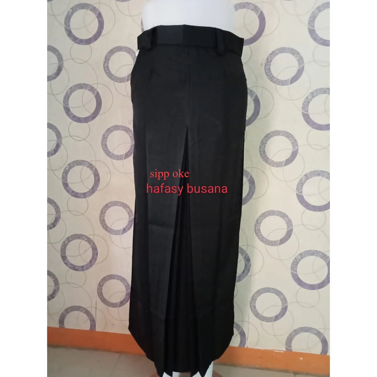 SIPP OKE Rok span panjang belah 1 seragam smp / mts terlaris seragam sekolah kerja kantor rok kerja kantor nyaman dan adem/fashion wanita of boarding school Coklat Putih