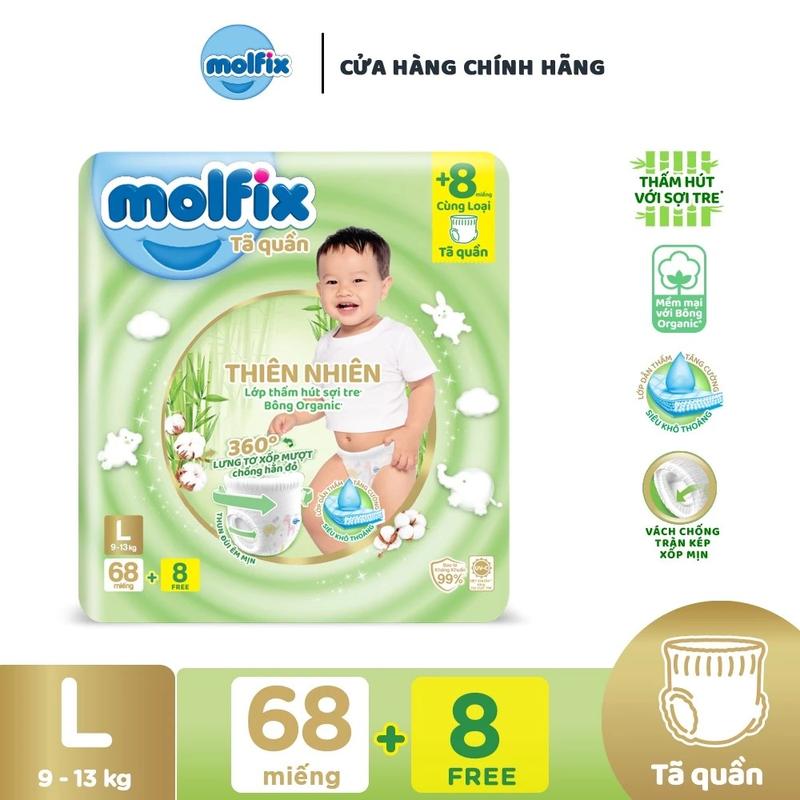 Product Introduction of Bỉm/Tã Mofix Thiên Nhiên Ultra Dán/Quần Gói Lớn Siêu Cộng Miếng S84/M84/L76/XL70/XXL64 Cho Bé 11