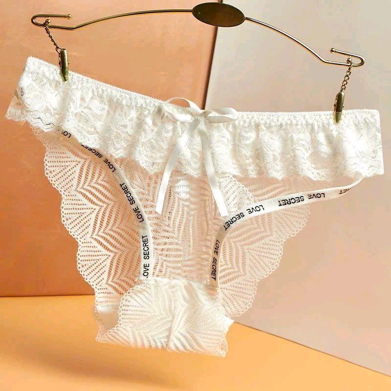 Combo 3 Quần lót ren nhúng bèo Đáy lót cotton hai lớp kháng khuẩn Thời Trang nữ 0