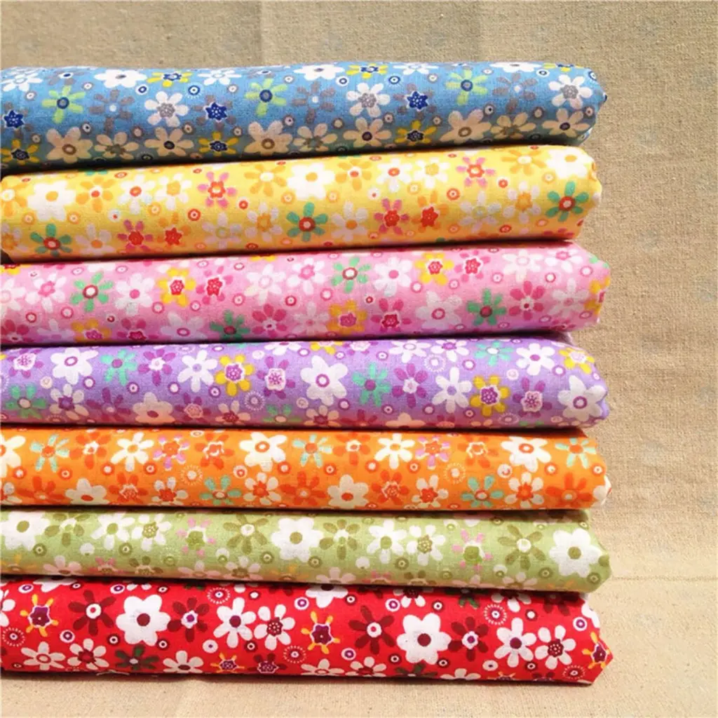 Vải Cotton In Hoa, 7 Cái / bộ, Vải Đẹp, Đặc Biệt, May Vá, Tự Làm, Để Tự Làm, Thủ Công Đặc Biệt