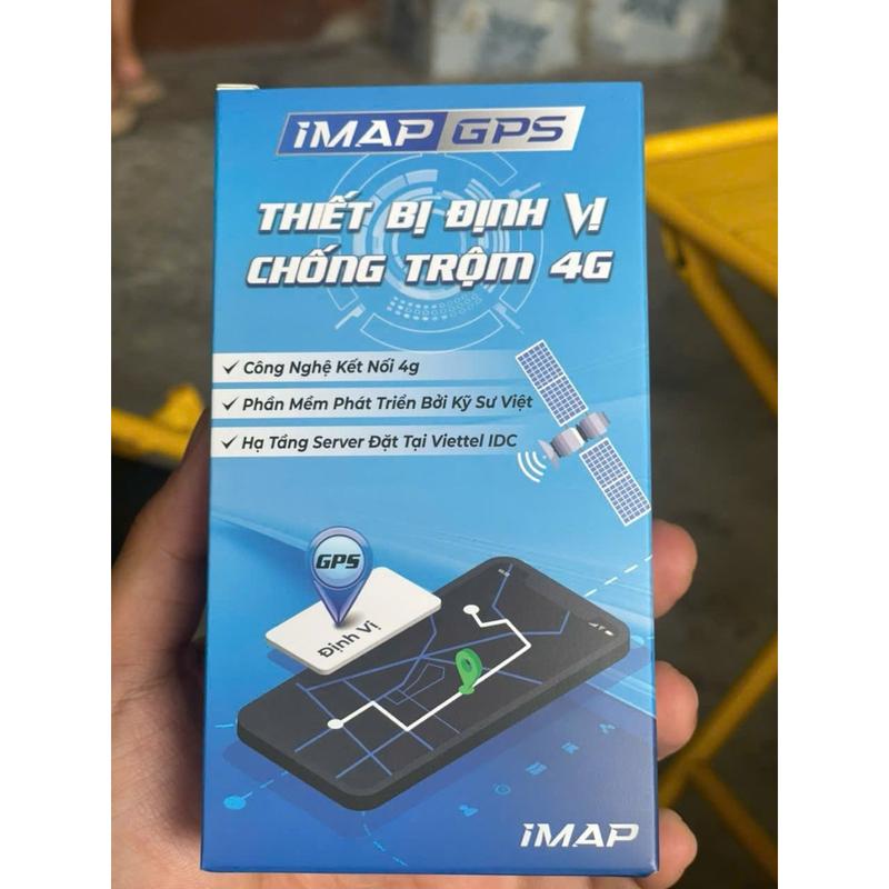 Thiết bị định vị cho xe máy ô tô Imap GPS - tặng sim 4G 1 năm