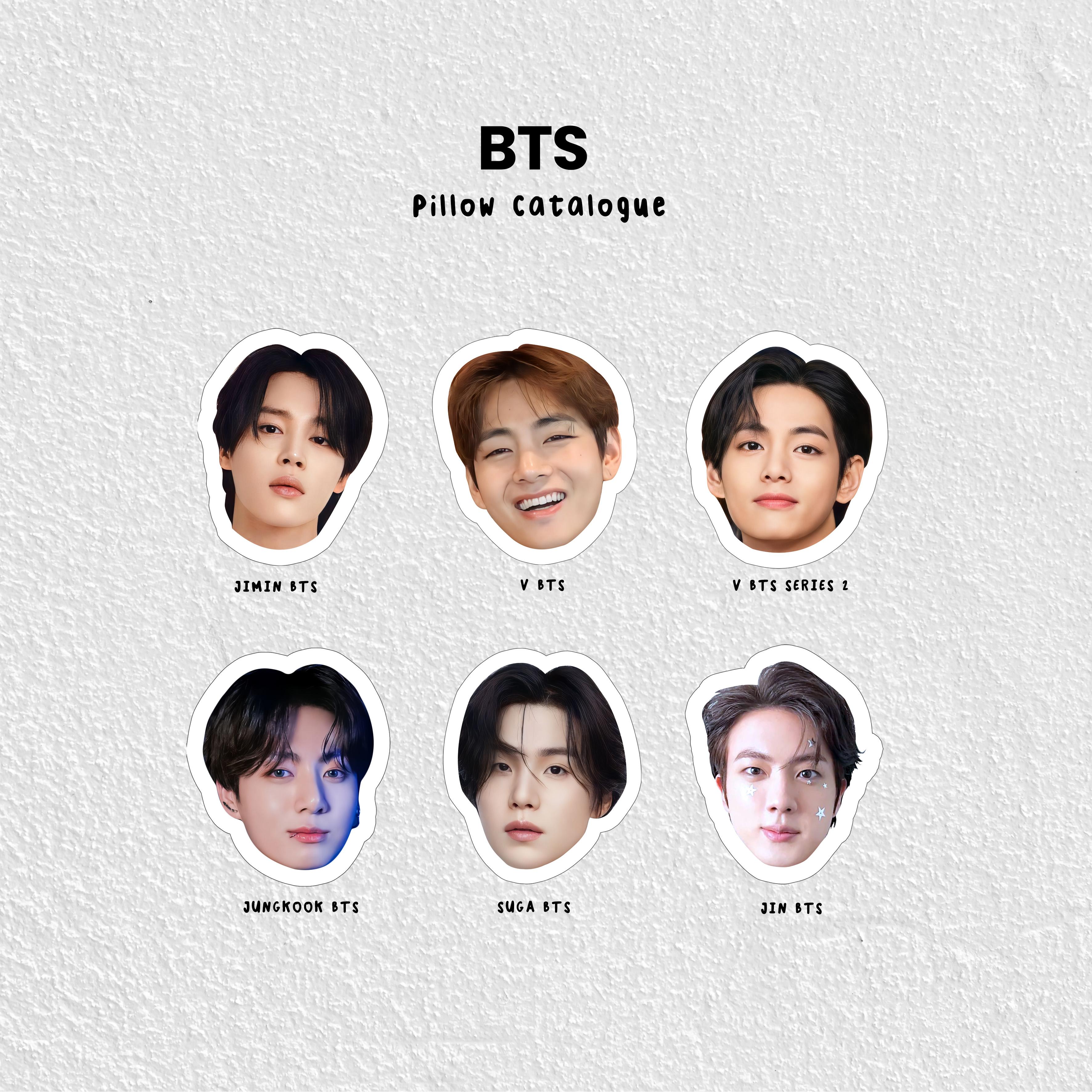 Bantal Muka Custom Kpop Foto Kepala Muka Sendiri | Bantal Karakter Idol | Muka Jungkook/Bright Win/NCT/BTS Notte