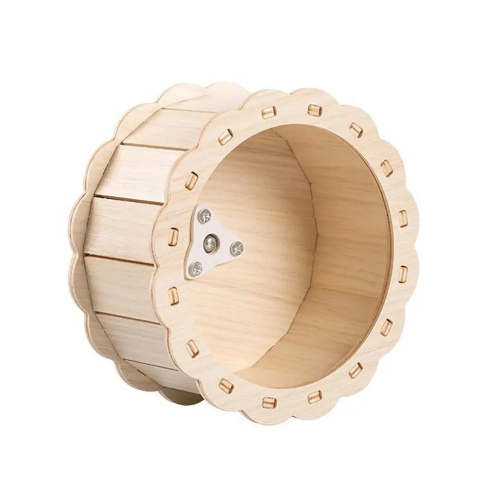 Hamster Wooden Running Wheel Exercise Wheel Toys Rat Kitten Hedgehog Silent