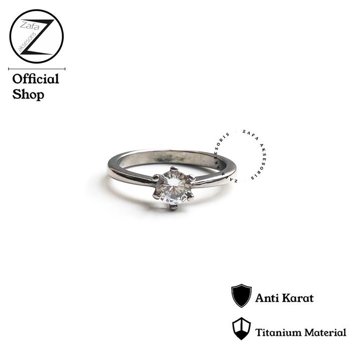 Gambar Zafa Cincin titanium wanita fashion korea Anti Karat Anti Hitam - Hanabi cincin titanium - 8 dari Zafa Aksesoris Kota Depok Tokopedia