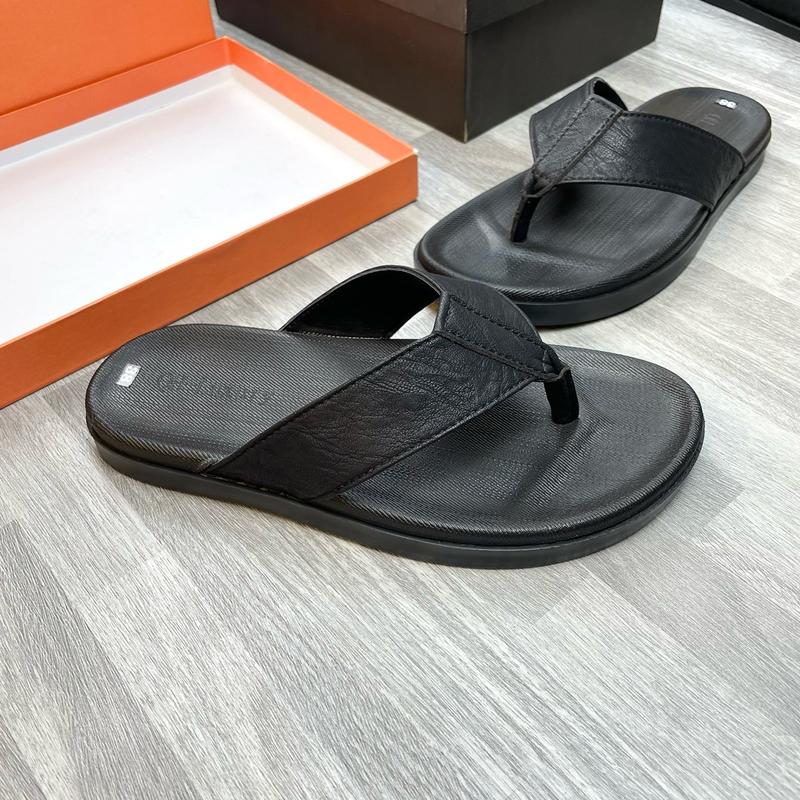 khâu đế chắc chắn Dép Tông sỏ ngón đế cao su chống trơn trượt quai da sit chống thấm nước kháng hôi êm ái . Rửa nước thoải mái Slipper Nam Dép kẹp Đế Bằng DéP