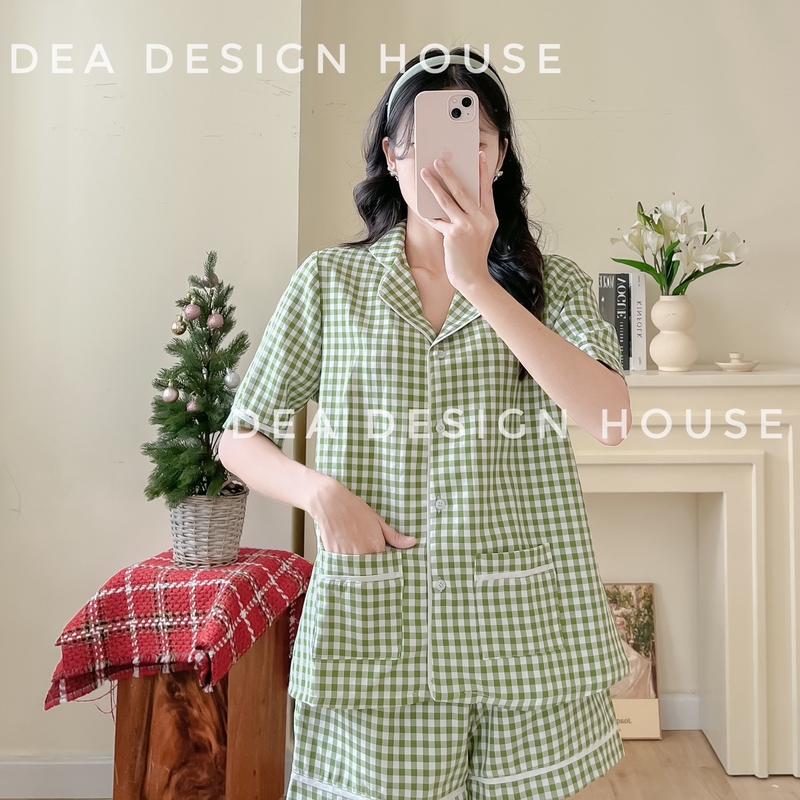 Pyjama bận nhà cho nữ chất vải cao cấp nhiều màu dáng rộng hàng thiết kế  cho nữ Women 4