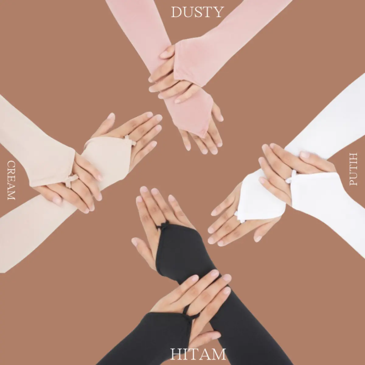 handsock polos / manset polos lengan panjang / handsock lubang jempol Terbaru Muslim