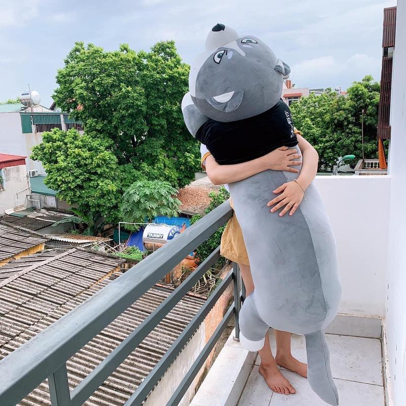 Chó ngáo Husky 1M6 Gấu bông to khổng lồ dáng dài Mềm mịn phù hợp ôm khi ngủ Decor | Bảo Gấu Bông