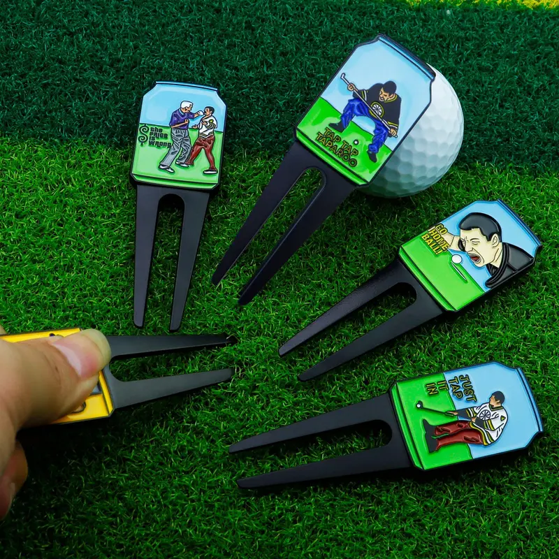 Funny Golf Divot Repair Tool, 4 Counts/set Golf Accessories for Men, Golf Enthusiast Gift, Great Gift for Golf Lovers 2