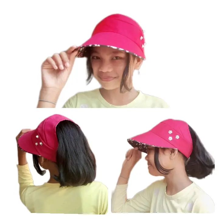 Topi Pantai Anak Perempuan Untuk TK-SD / 5-12 Tahun
