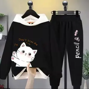 Stelan Anak Remaja Perempuan Pakaian Anak Kekinian Fashion One Set Baju Harian Anak Cewek Satu Set Celana Pendek Terbaru Hoodie Pencil Cathy Setelan