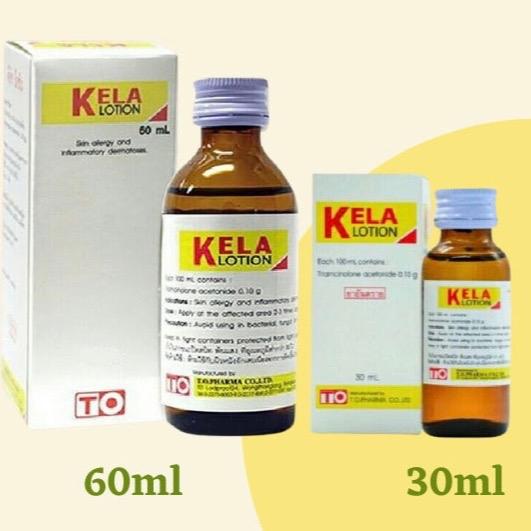 Serum Kela Lotion Hỗ trợ Viêm Nang Lông Mụn Lưng Thái Lan chai 30ml - 60ml kem mụ