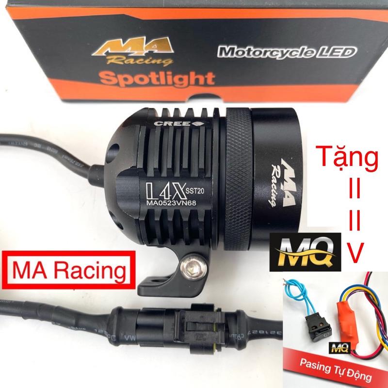 ( Tặng Mạch Pasing ) Đèn Trợ Sáng L4X SST20 Chính Hãng MA Racing Kính Ánh Tím Led Bi đèn  trợ  sáng