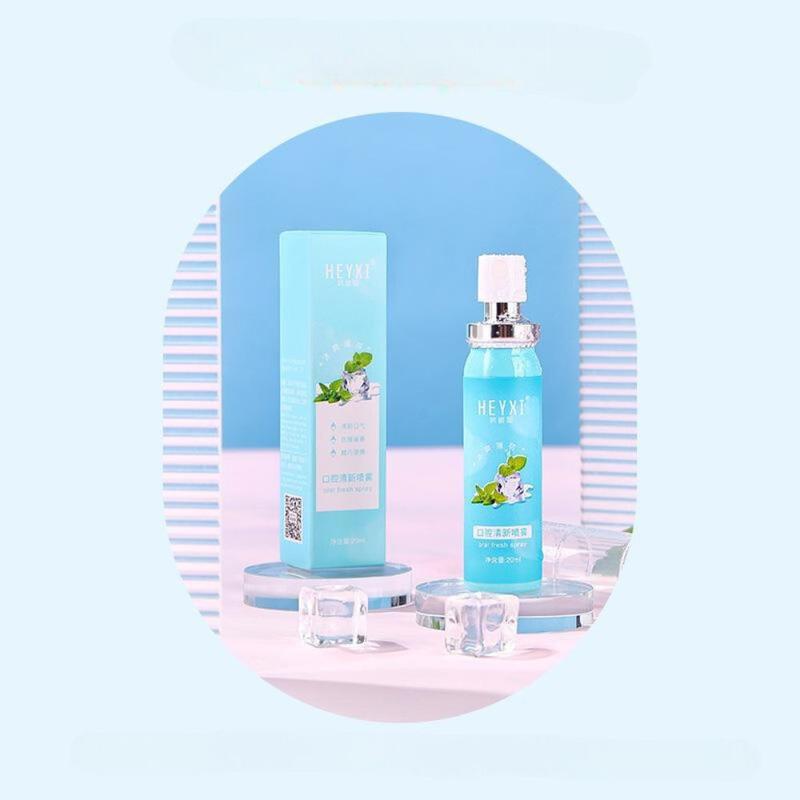 Product Introduction of Xịt Thơm Miệng HEYXI 20ml Hương Bạc Hà & Đào Thơm Mát 8