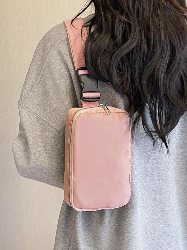 Women's Minimalist Casual Matching Plain Fanny Pack, 2025 New Fashionable Versatile Adjustable Design Fanny Pack for Daily Used, Simple All-match Bag for Women & Girls 7