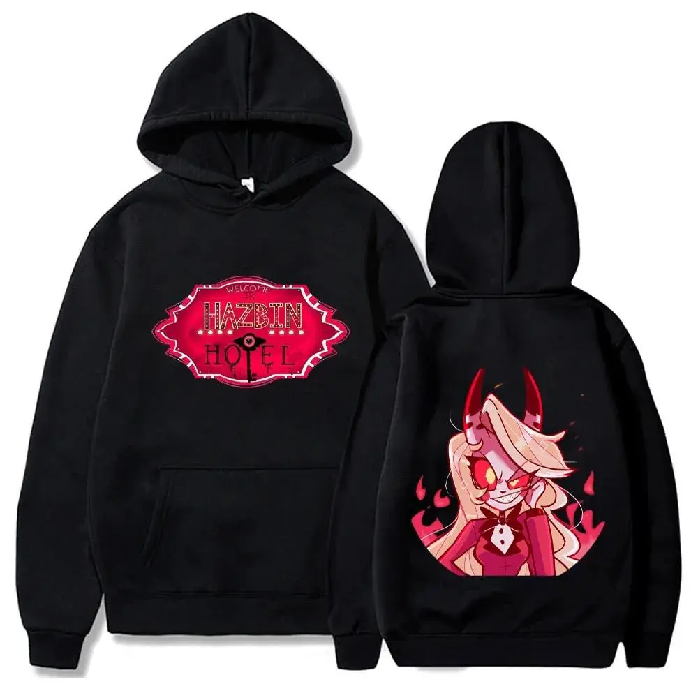 Áo Hoodie, Phong Cách Y2k, Dành Cho Nam Và Nữ, Khách Sạn Hazbin, Quần Áo Anime, [Montredon]