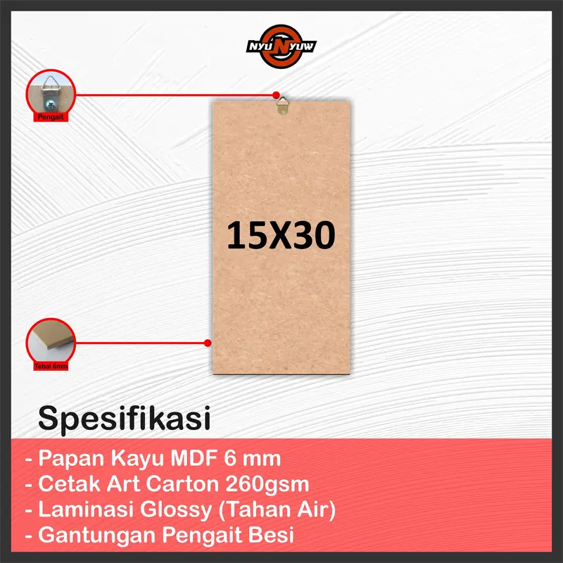 15 X 30 CM Poster Kayu Anime UCHIHA OBITO Hiasan Dinding Pajangan Wall Decor Dekorasi Kamar 1