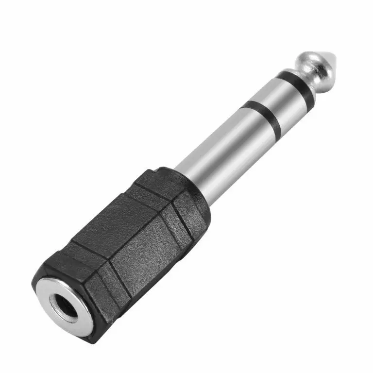 konverter jack 3.5 mm female ke colokan MIC male stereo audio konektor