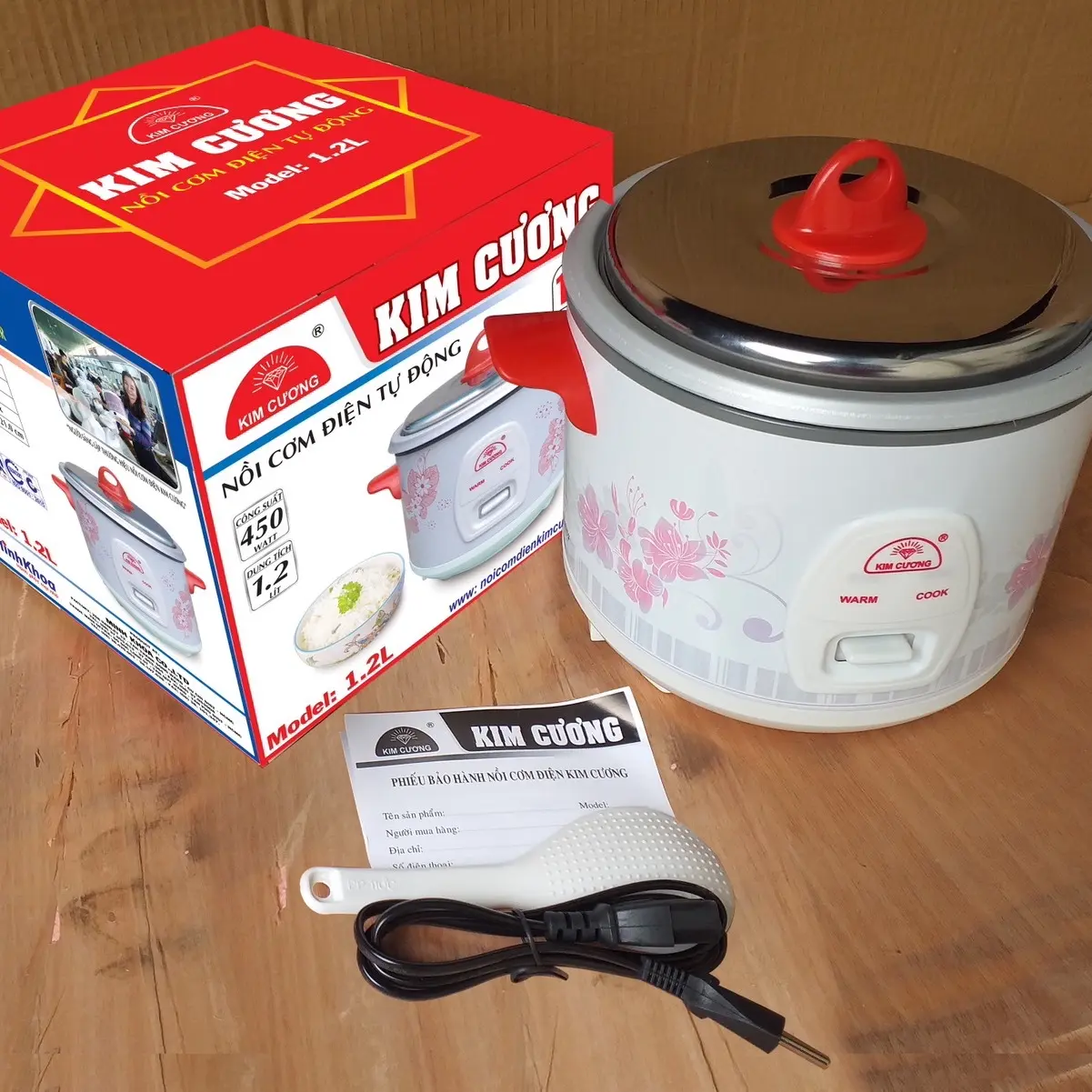 Nồi cơm điện kim cương 1.2l Nấu Cơm Cooker