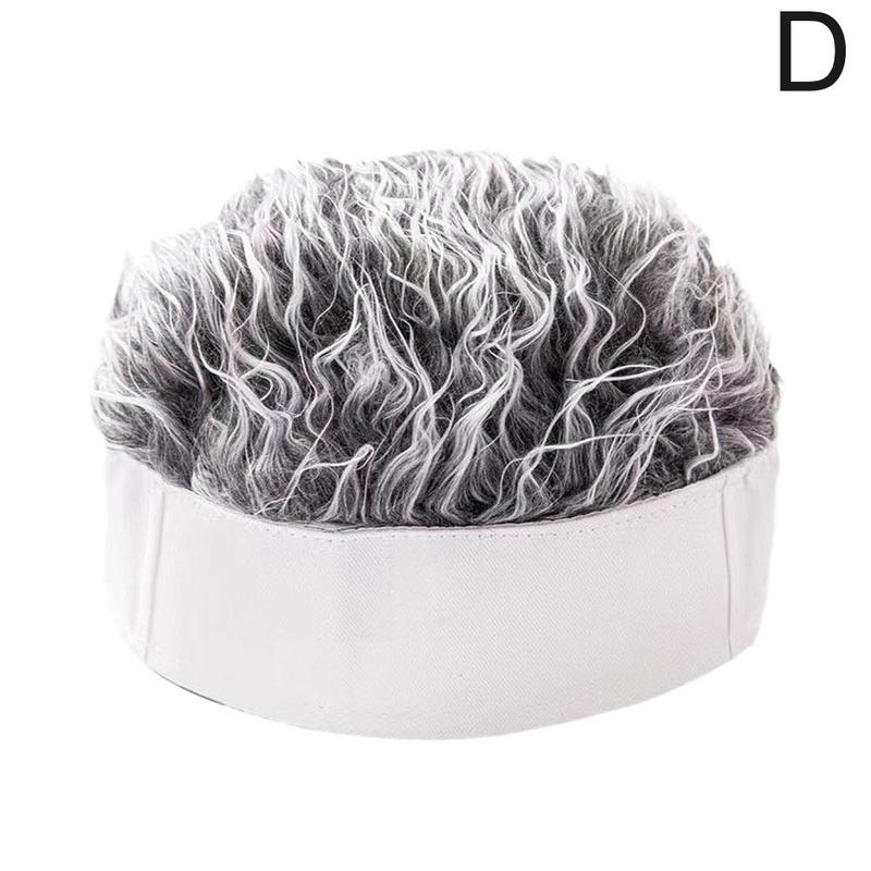 Product Introduction of Rambut palsu simulasi kacak, topi rambut pendek, Retro, Hip-hop, gurauan, tanpa tepi 28