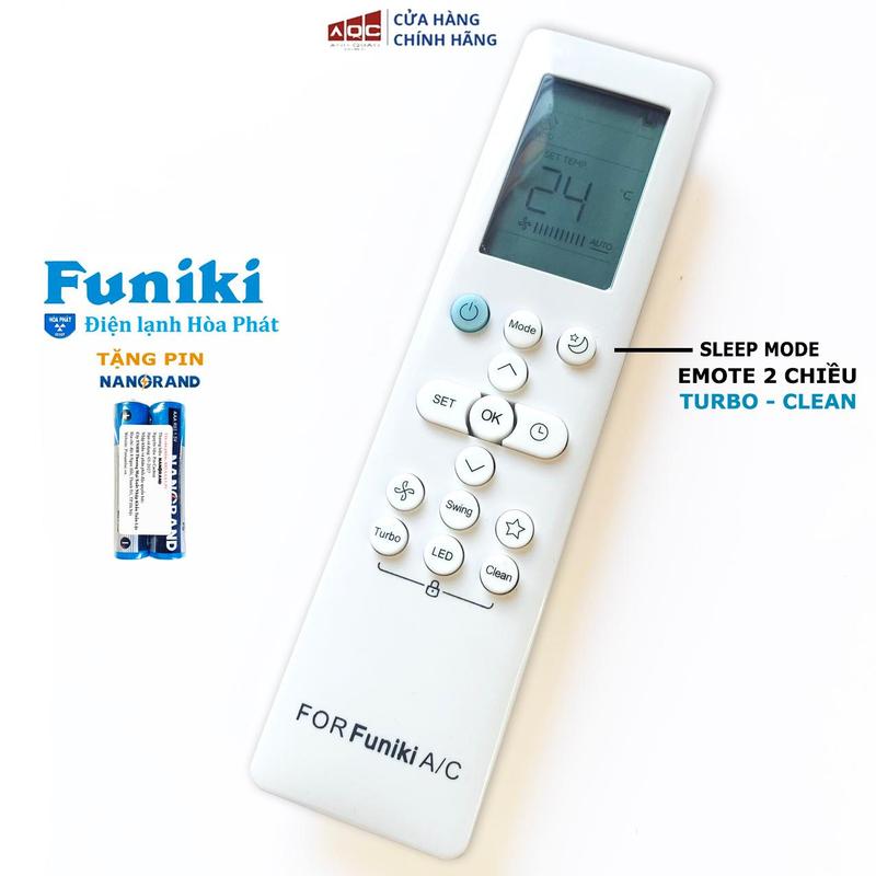 Điều Khiển Điều Hòa FUNIKI 2 chiều đời mới NL series Loại đẹp