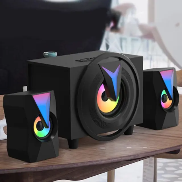Loa bluetooth nước led 2.1 bass căng, check khỏe, cho phòng dưới 30m2, âm thanh chất bảo hành 12 tháng Nghe Nhạc 2