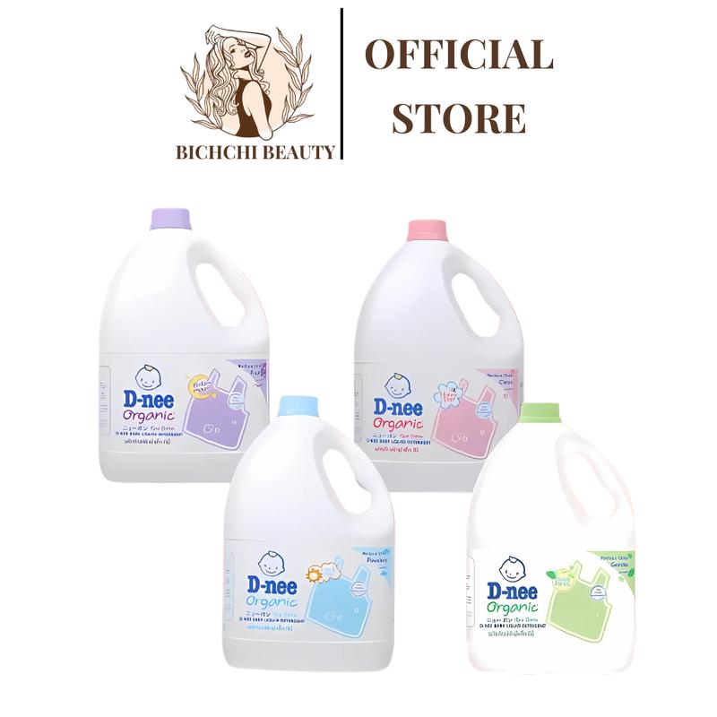 Nước giặt quần áo em bé Dnee 3000ml -Nước Giặt Xả Cho Trẻ Em an toàn túi 600ml, Chính hãng Công ty Đại Thịnh ... sữa tắm giặt baby
