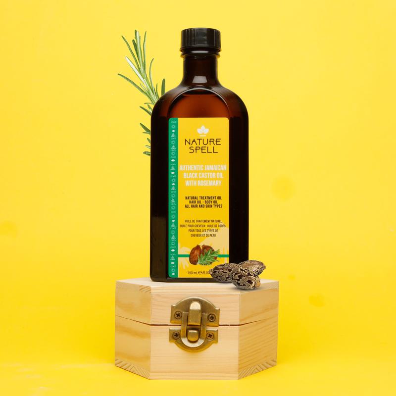 Nature Spell Jamaican Black Castor Oil For Hair & Skin with Rosemary