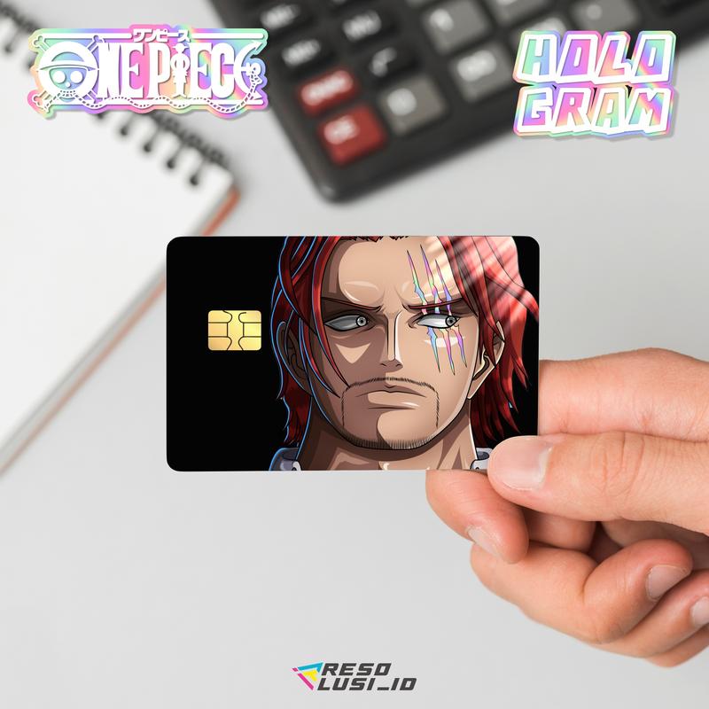 STIKER PELINDUNG KARTU SKIN CARD ATM E-MONEY ONE PIECE SPECIAL SHANKS 2