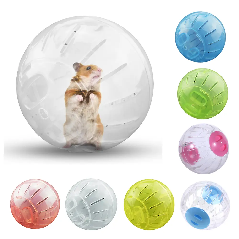 Plastic Trot Ball Mini Pet Hamster Exercise Portable Running Grounder Play Ball Rat Mouse Exercise Playing Climbing Toy