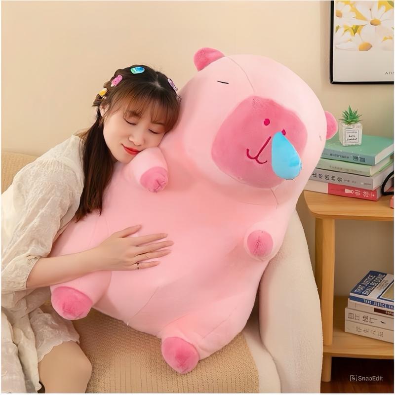 Gấu Bông Capybara Sổ Mũi Màu Hồng dây thu chậm nước mũi bóp kêu bíp bíp vui tai Thú Bông Thú Nhồi Bông Đồ Chơi Phát Nhạc Toy