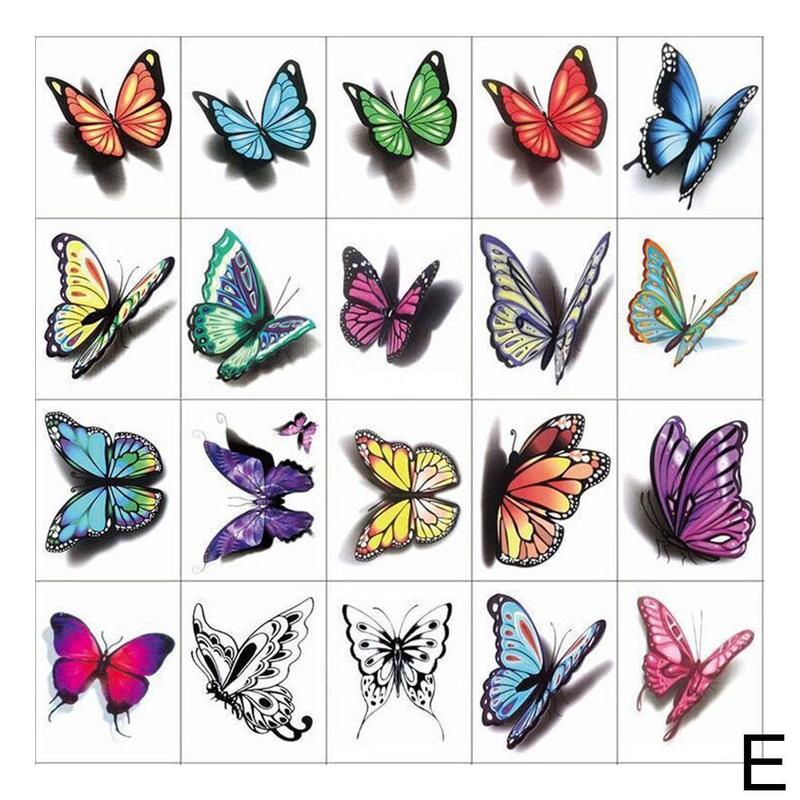 Product Introduction of 20/50pcs Waterproof Tattoo Sticker Sexy Simulation Flower Butterfly Ankle Clavicle RoseTattoo Sticker 49
