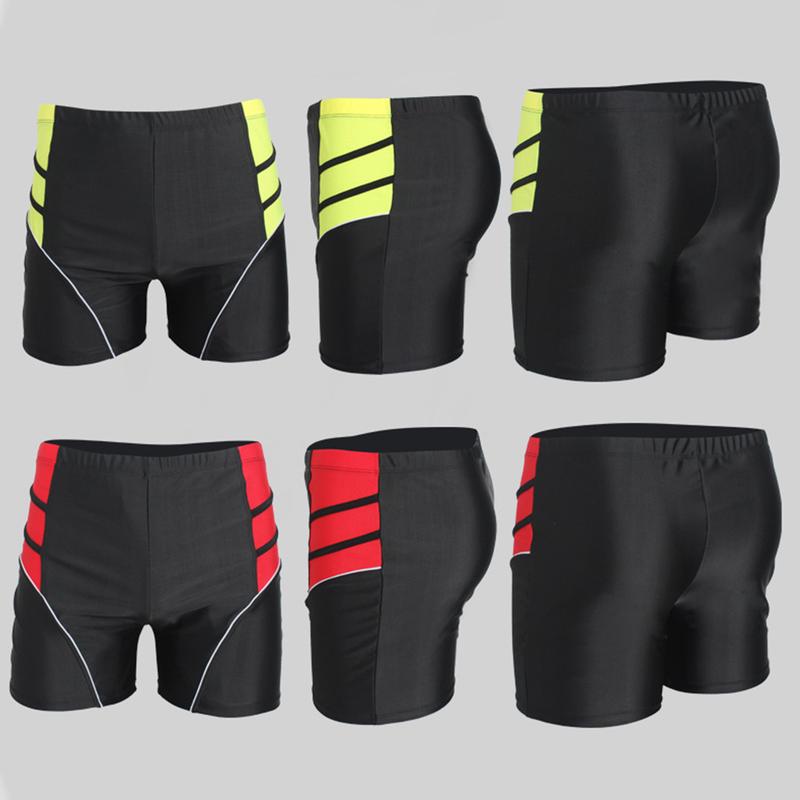 AHnitvang-Men Teens Water Repellent Swimming Shorts Mid-rise Patchwork Color Quick Dry Swimming Trunks Inner Drawstring Breathable Shorts Swimsuit 7