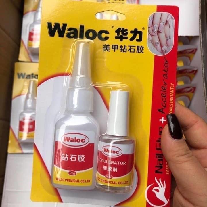  Keo bê tông hồng gắn charm  đá  móng siêu chắc  keo gồm 2 chai 1 chai keo 20ml chuyên dụng để gắn  chai còn lại làm khô keo nhanh chóng Sơn Gel 