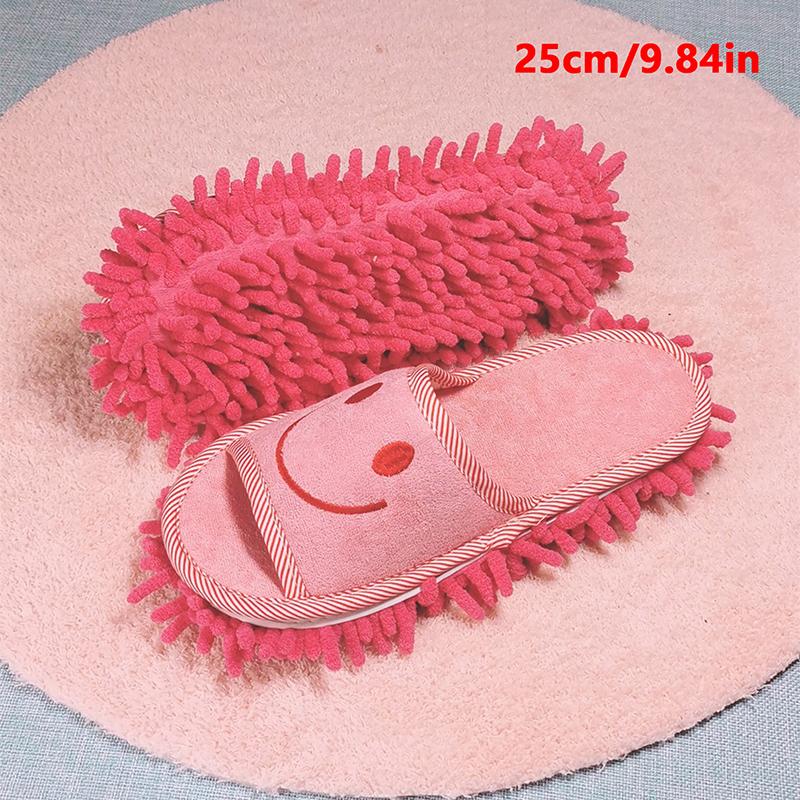 Product Introduction of Dép Lau Nhà, Thiết Kế Mặt Cười, Có Thể Giặt Được, Dùng Để Làm Sạch Bụi Sàn, Giày Lau Lười Có Thể Tháo Rời Dụng Cụ Vệ Sinh Sàn Nhà 21