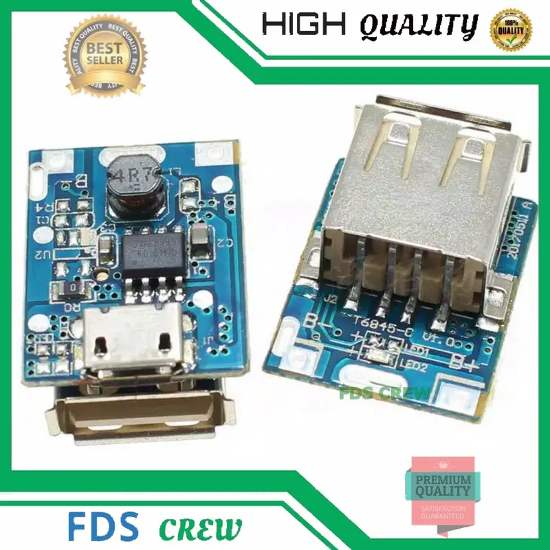 Modul Powerbank 1 Slot Step Up Micro USB 5V Multi Charger 2