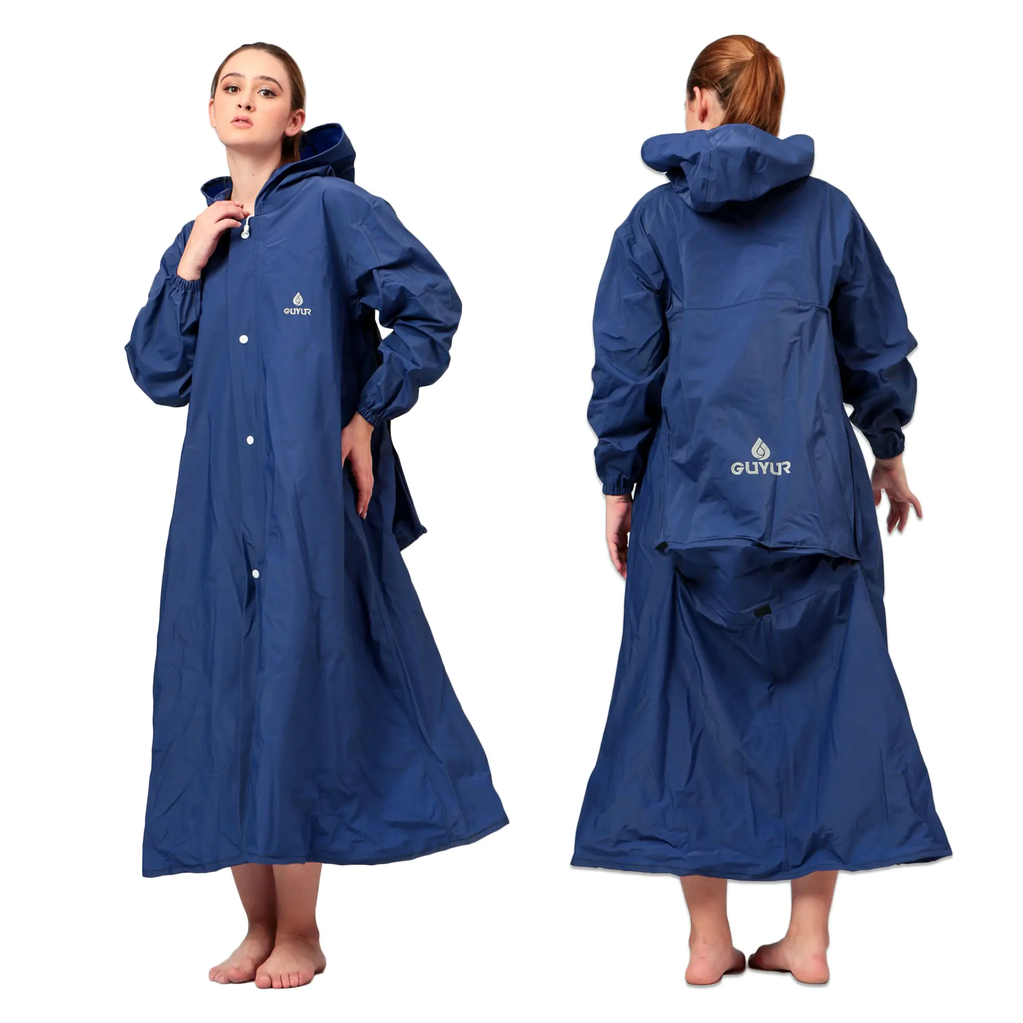 jas hujan gamis backpack jumbo Wanita  dewasa Mantel guyur original raincoat melindungi ransel Tebal