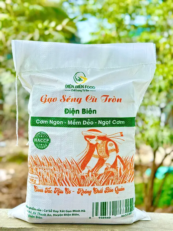 Gạo Séng Cù Tròn Điện Biên 10kg ( lúa mới ) Dẻo Ngon Ngọt Cơm - Gạo Sạch Tự Nhiên Không Chất Bảo Quản 1