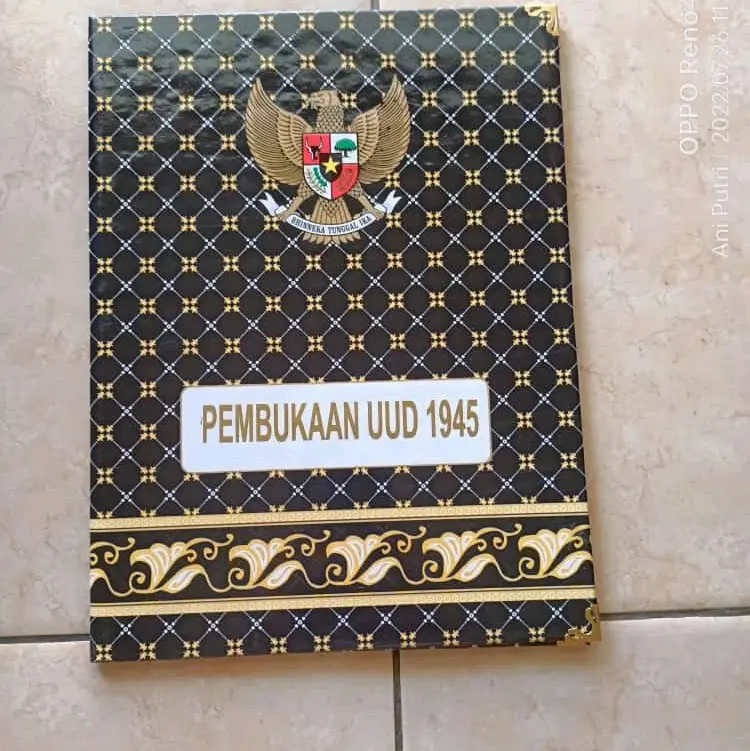 Map Upacara Batik Hitam isi 5. map murah ready stock 1