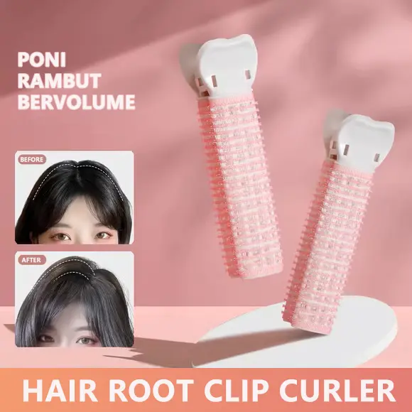 LivChic - Roll Rambut Jepit Untuk Poni / Hair Root Clip Curler Menambah Volume Rambut