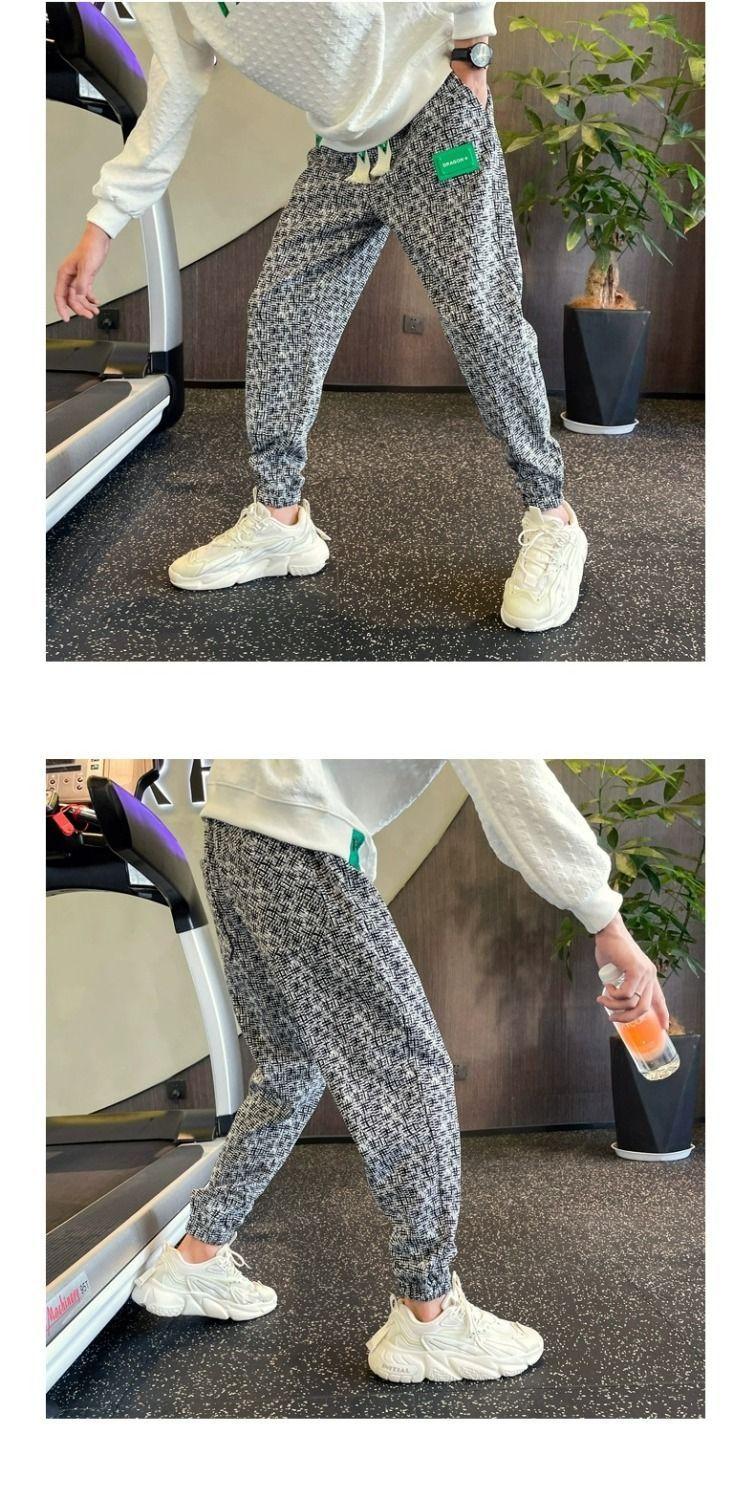 Product Introduction of Quần Jogger Họa Tiết Răng Nanh, Cao Cấp, Dành Cho Nam Giới, Bộ Sưu Tập Mùa Xuân Và Mùa Hè, Thương Hiệu Hợp Xu Hướng Dáng Rộng Rãi, Quần Cropped Thời Trang, Hàng Mới Về 11