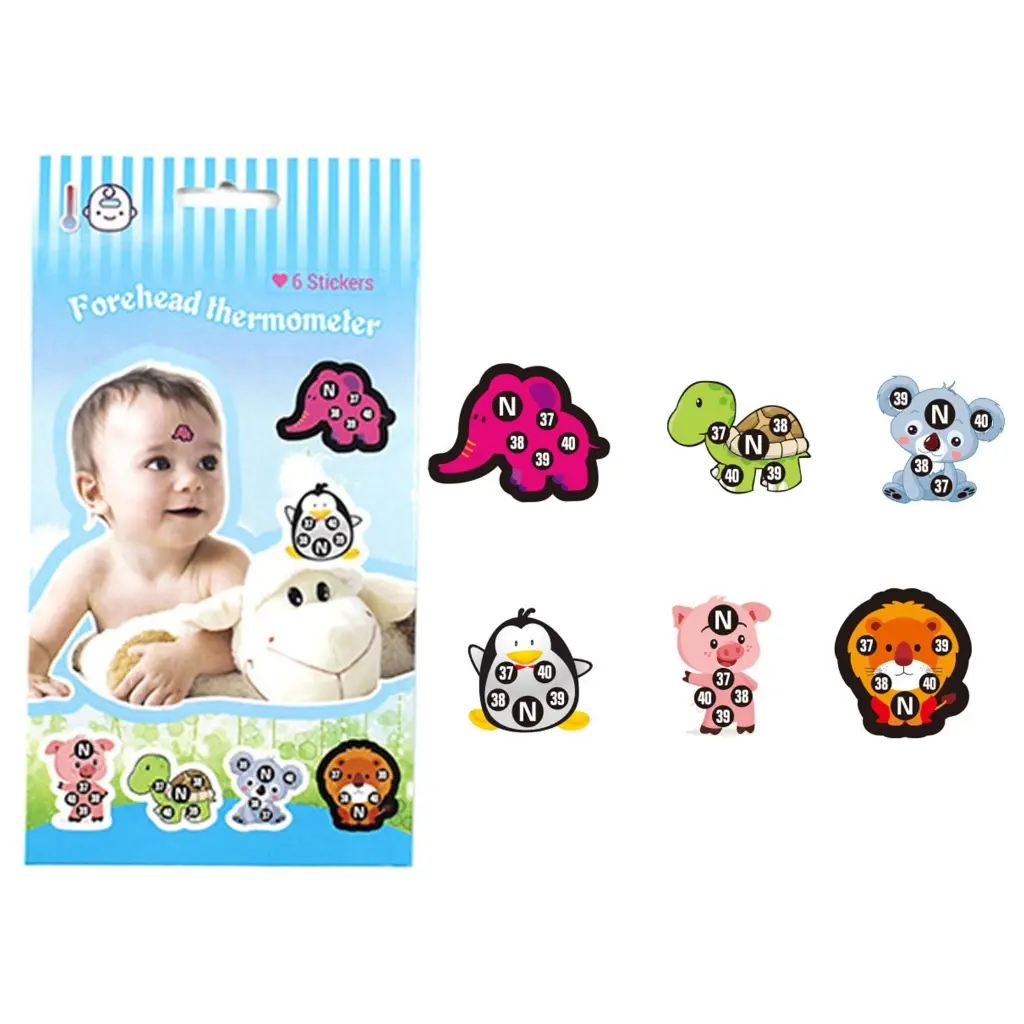 Temperature Fever Patch for Kids Baby Adults Fast Stick-On Fever Indicator Home Supplies Accurate Forehead Fever Sticker