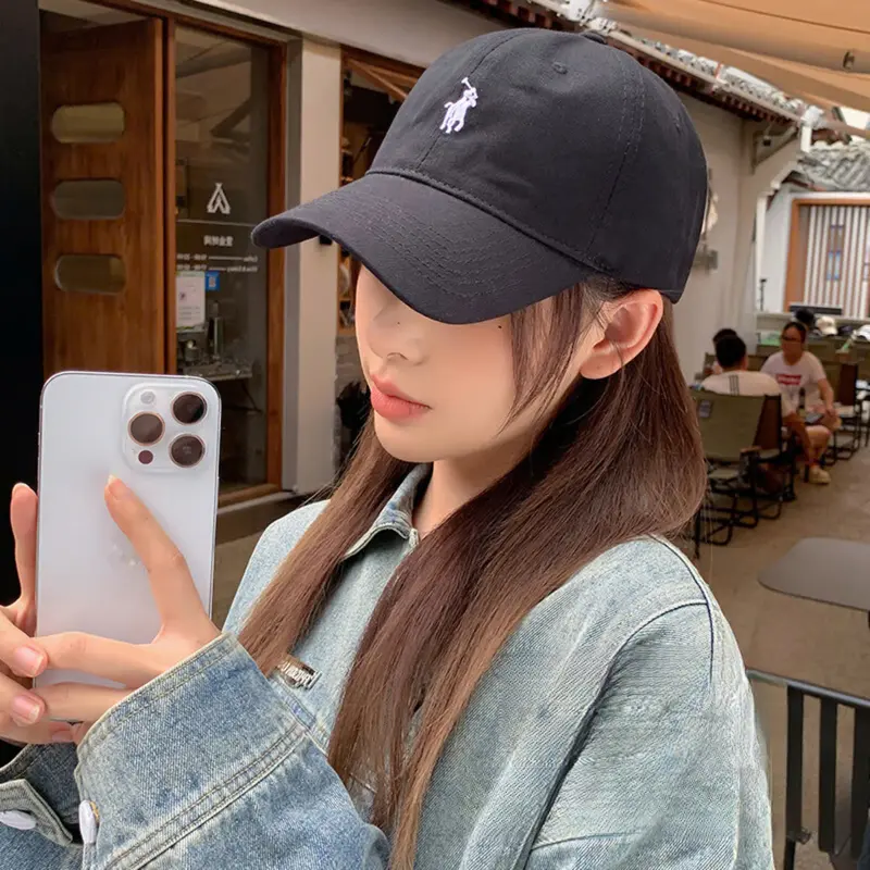 Mũ lưỡi trai HAZIN thêu hình ngựa form cứng, chất kaki mềm mịn cao cấp thoáng mát dành cho nam nữ 8