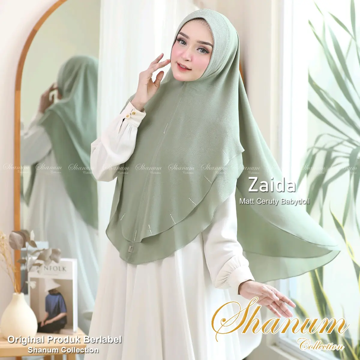 Khimar Hijab Syar'i Ceruty Premium Babydoll ZAIDA