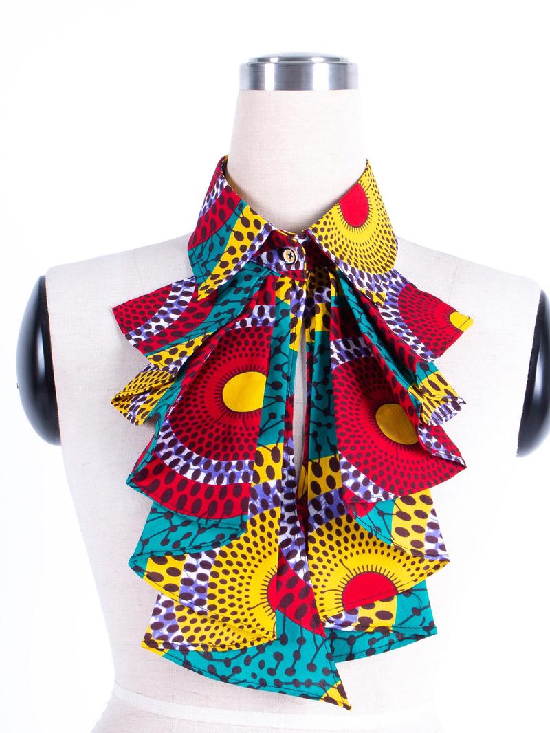 Product Introduction of Ethnic Pattern Tiered Layer Tie, Fashionable Tie for Women & Girls, Casual Fashion Accessories for Party, Daily Clothing Decor, Trendy All-match & Exquisite Clothes Accessories for Birthday Gift 0
