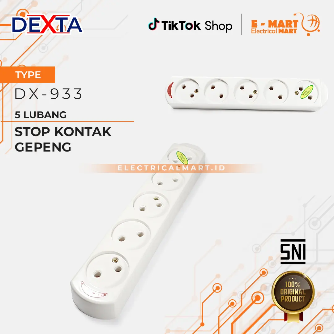 Dexta Stop Kontak Lantai Gepeng Terminal Tanpa Kabel