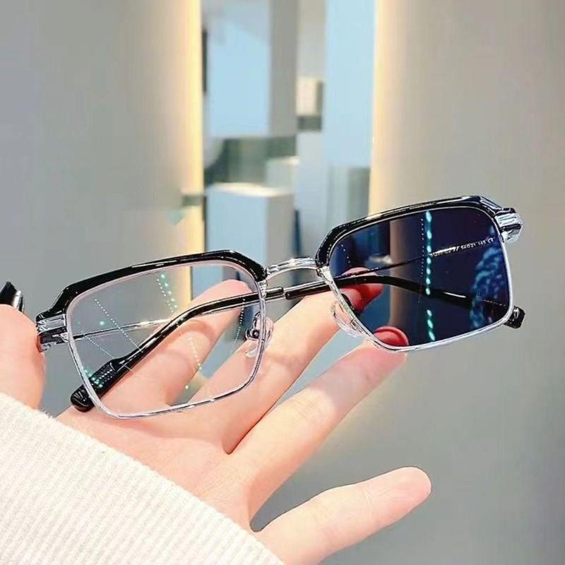 Product Introduction of Cermin Mata Optik, Bingkai Bersaiz Besar, Untuk Wanita dan Lelaki, Perlindungan Mata, Ultra Ringan, Sesuai untuk Pejabat dan Komputer, Cermin Mata Hitam, Anti-Cahaya Biru dan Perubahan Warna, Cermin Mata 3
