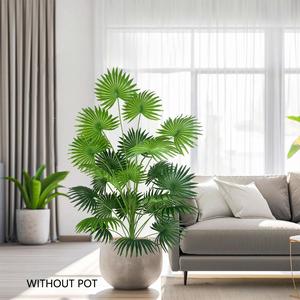 Artificial Palm Tree Branch, 1 Count Tropical Faux Plant, Realistic Ornamental Indoor Artificial Plant for Home Office Decor