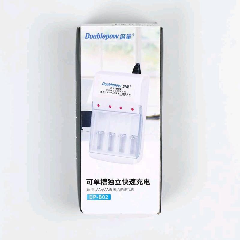 PROMO Bayar Ditempat Original 100% DOUBLEPOW Charger Baterai 4 slot AA/AAA Tanpa Batre- DB-B02 CHARGER BATERAI BISA COD/ CASAN BATRE A2 DAN A3 4 SLOT BATERAI 6